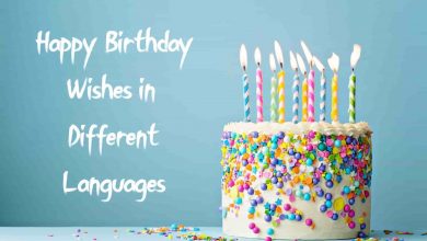 Happy Birthday in Different Languages