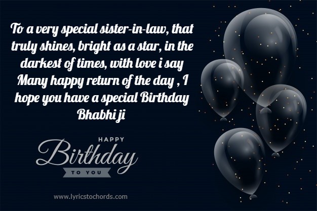 Best Bhabhi JI Birthday Wishes