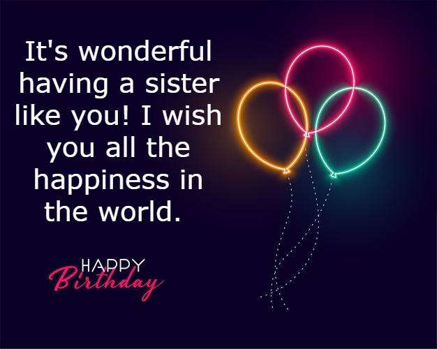 Happy Birthday Cute Sister