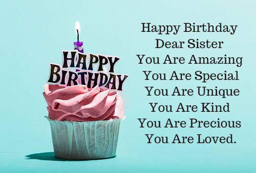 Happy Birthday Sister Wishes Lyrics