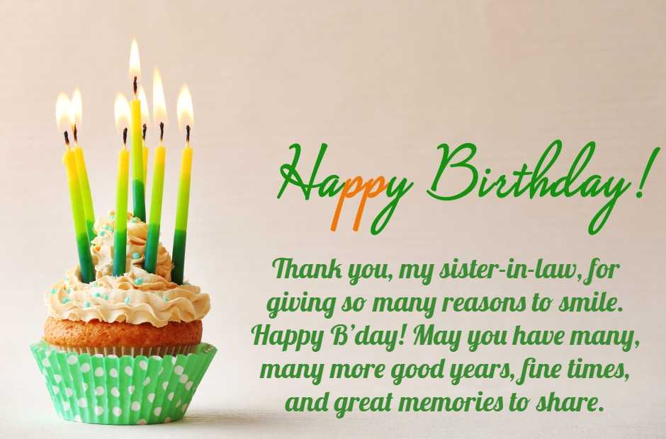 Thank you, my sister-in-law, for giving so many reasons to smile. Happy B’day! May you have many, many more good years, fine times, and great memories to share.