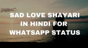 Read more about the article Sad Love Shayari For WhatsApp Status in Hindi
