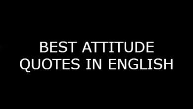 Best Attitude Quotes in English