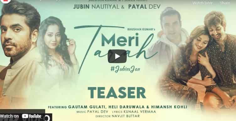Meri Tarah Lyrics Jubin Nautiyal | Payal Dev | Kunaal Verma