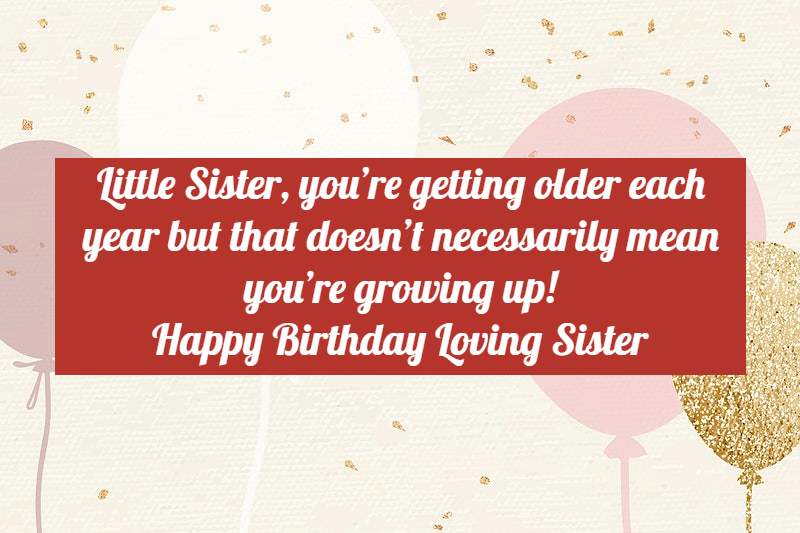 Download Happy Birthday Wishes For Little Sister Images