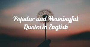 Read more about the article Popular and Meaningful Quotes in English | WhatsApp Status | Instagram