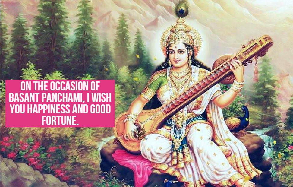 On the occasion of Basant Panchami, I wish you happiness and good fortune.